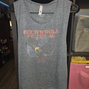 Next Level Apparel Charcoal Graphic Tank